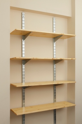 Shelving installed by Helping Hands USA